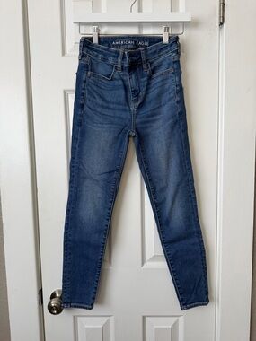 American Eagle Outfitters High-Rise Dark Blue Slim Jeans